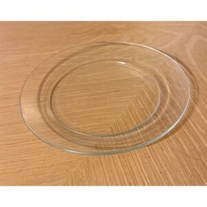 Arcoroc Salad/Dessert Plate Clear Round Rimmed 7.5 in Minimalist